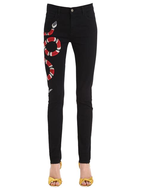 gucci snake pants|gucci snake jeans women.